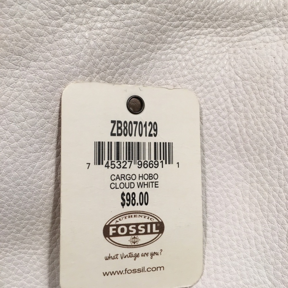 Fossil Cloud White Cargo Hobo Bag - Picture 5 of 6